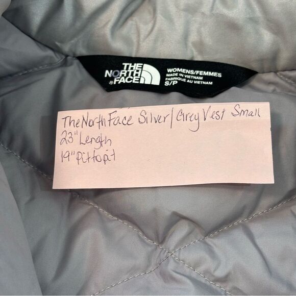 The‎ North Face Jacket Womens Small Goose Down Vest 550 Silver - Picture 5 of 6